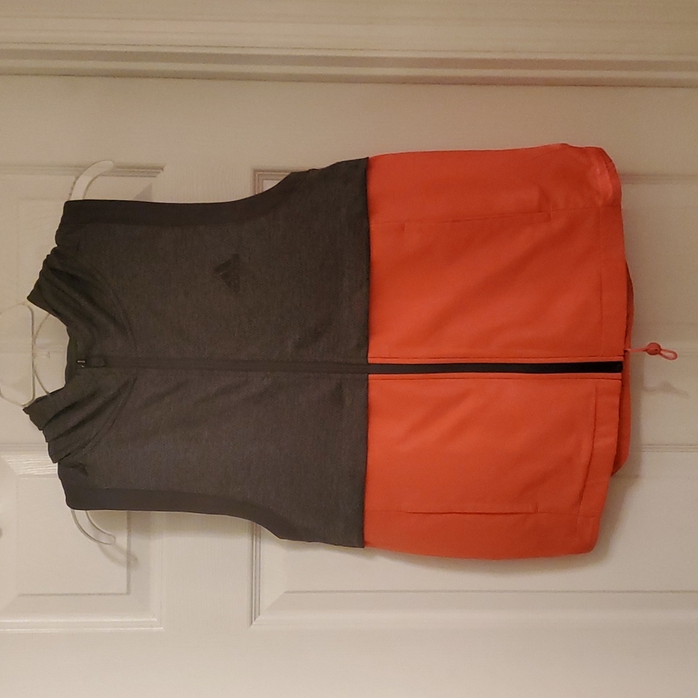 Adidas Women's Team Issue Lite Vest Dark Grey Heather & Melange/Prism Pink M